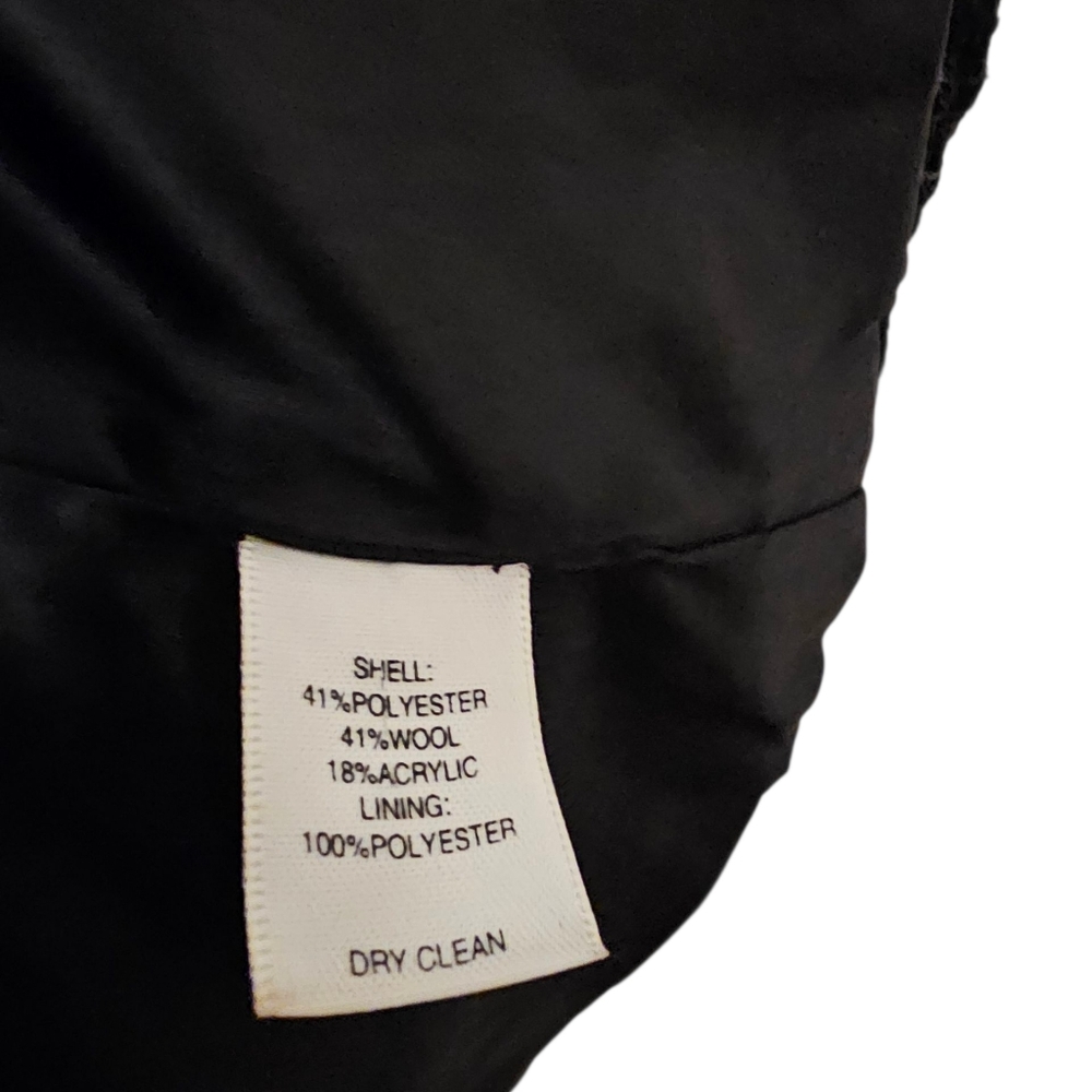 White House Black Market Black and White Tweed Blazer Jacket - Picture 6 of 6